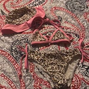 Girls Beach Body Bikini with Matching Hat Sz 3